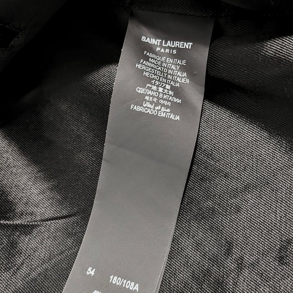 Saint Laurent Blue Teddy Jacket - Picture 5 of 5